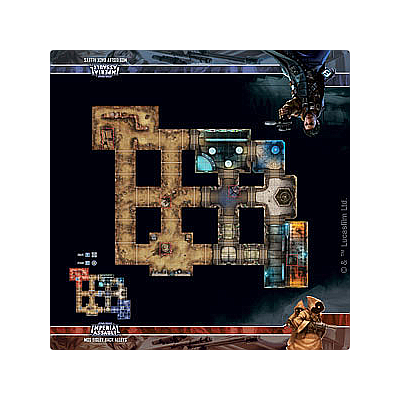 STAR WARS IMPERIAL ASSAULT: MOS EISLEY BACK ALLEY SKIRMISH MAP (星球大战 帝国突击：莫斯艾斯利暗巷冲突战地图)