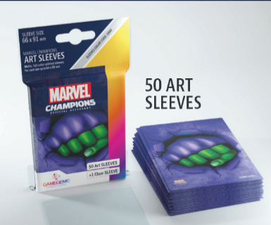 MARVEL ART SLEEVES SHE-HULK SHEET 66 X 92 MM (漫威女绿巨人牌套 66 X 92 MM 50彩色+1透明张装)